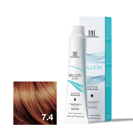 

Крем-краска для волос TNL Professional Million Gloss 7.31