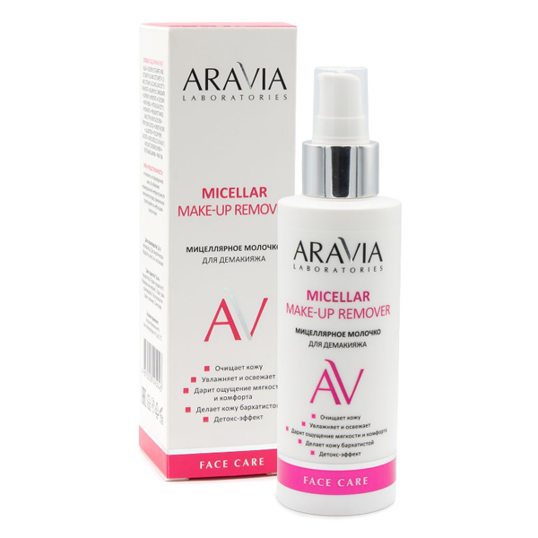 фото Мицеллярное молочко для демакияжа aravia professional micellar make-up remover 150 мл