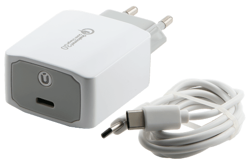 фото Сетевое зарядное устройство red line tech, 1 usb type-c, 3 a, white