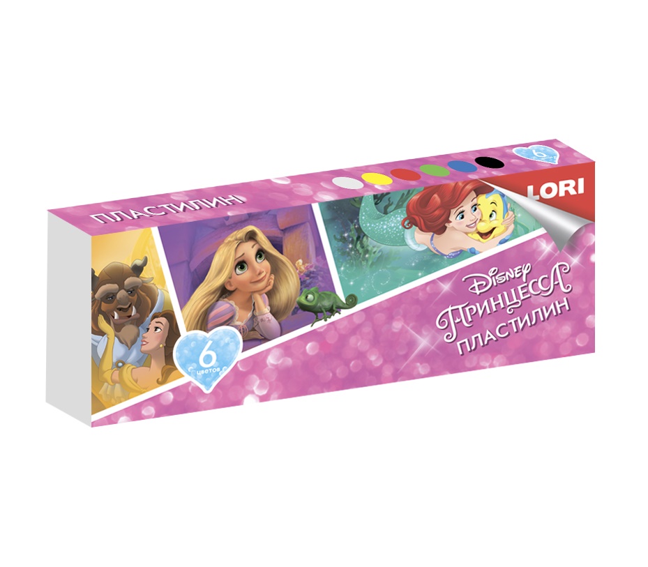 

Пластилин Disney. Принцессы, 6 цветов