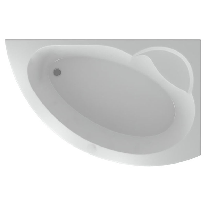 фото Акриловая ванна угловая aquatek аякс 2 r, асимметричная, 170 см