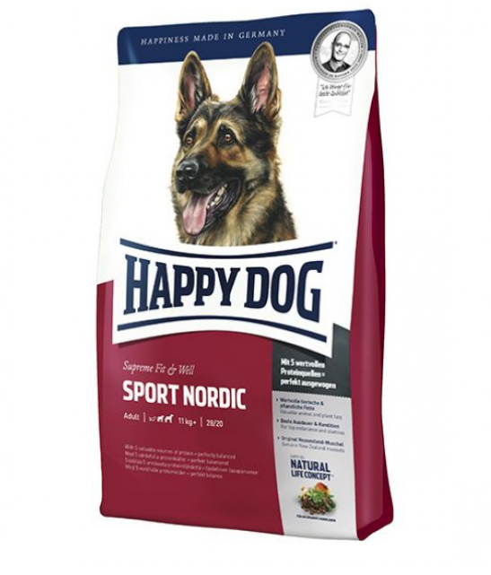 фото Сухой корм для собак happy dog supreme fit&well sport adult, птица, 15кг