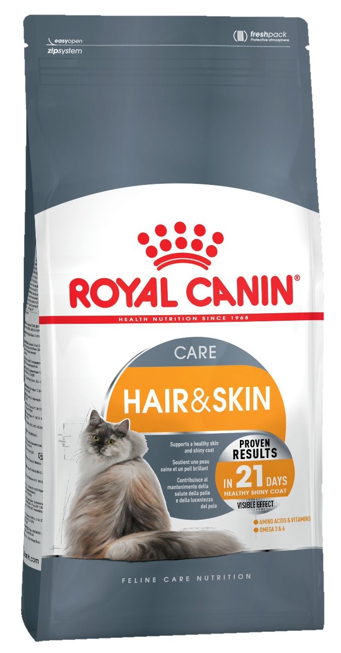 фото Сухой корм для кошек royal canin hair&skin care , мясо, 10кг