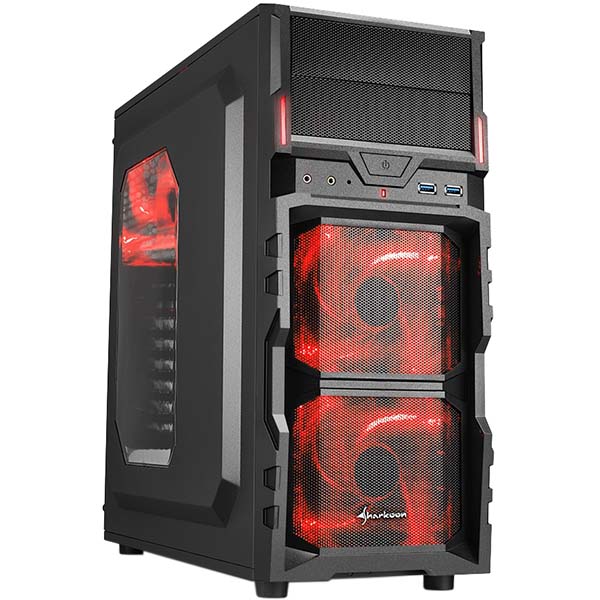 

Корпус компьютерный Sharkoon VG5-W red led, VG5-W red led