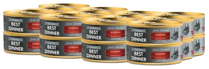 фото Консервы для собак best dinner exclusive gastro intestinal, конина, 24шт по 100г