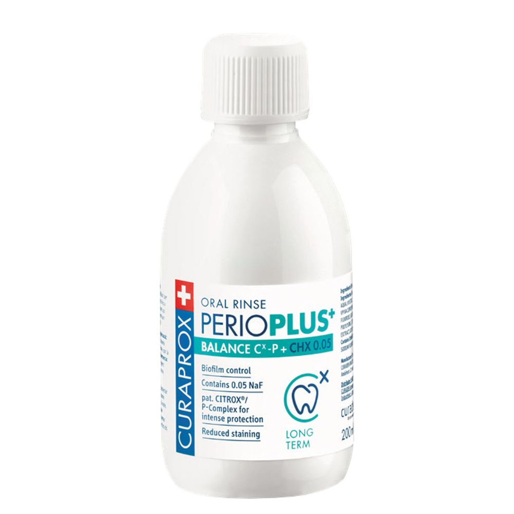 Жидкость-ополаскиватель Curaprox Perio Plus Balance CHX 0,05% 200мл