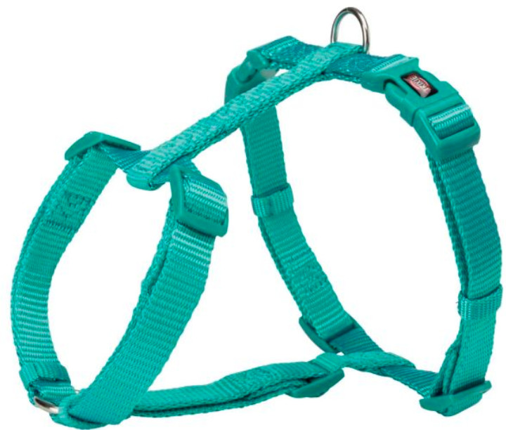 

Шлейка для собак TRIXIE Premium H-Harness, S, нейлон, пластик, океан, 42–60 см/15 мм, Голубой, H-harness