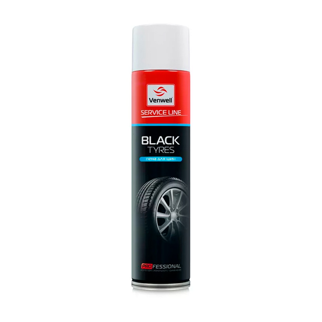 фото Очиститель шин venwell black tyres 0,6 л