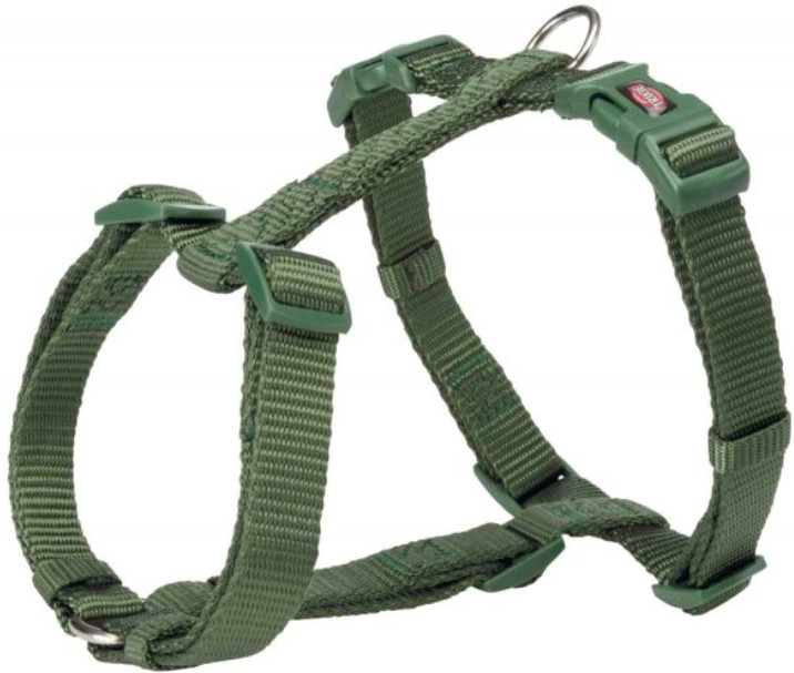 

Шлейка для собак TRIXIE Premium H-Harness, L, M, нейлон, пластик, зеленый,52–75 см/20 мм, Premium H-Harness