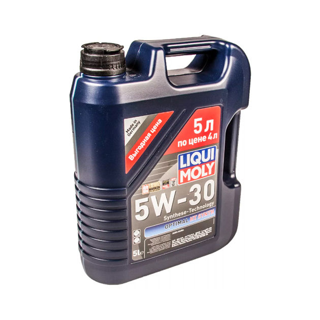 фото Моторное масло liqui moly optimal synth 5w30 синтетическое 5 л 39010