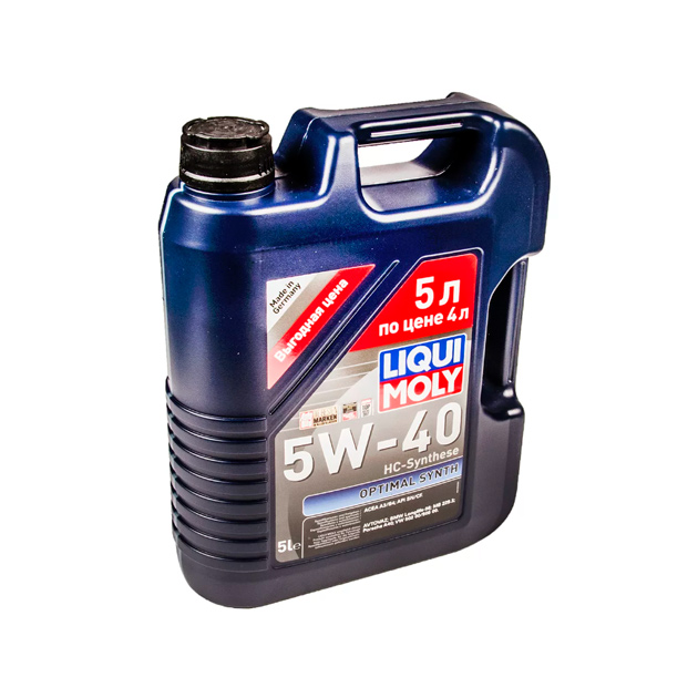 фото Моторное масло liqui moly optimal synth 5w-40 нс-синтетическое 5 л.