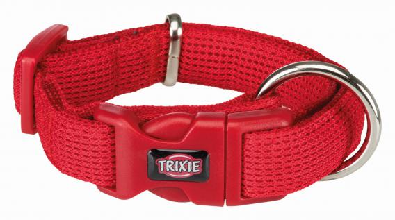 фото Ошейник для собак повседневный trixie comfort soft, 17–25 см/13 мм, нейлон, красный