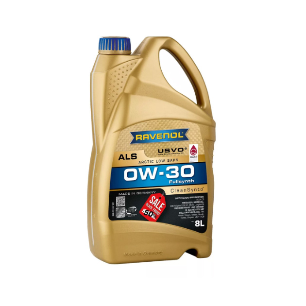 фото Моторное масло ravenol arctic low saps als sae 0w-30 (8л) new