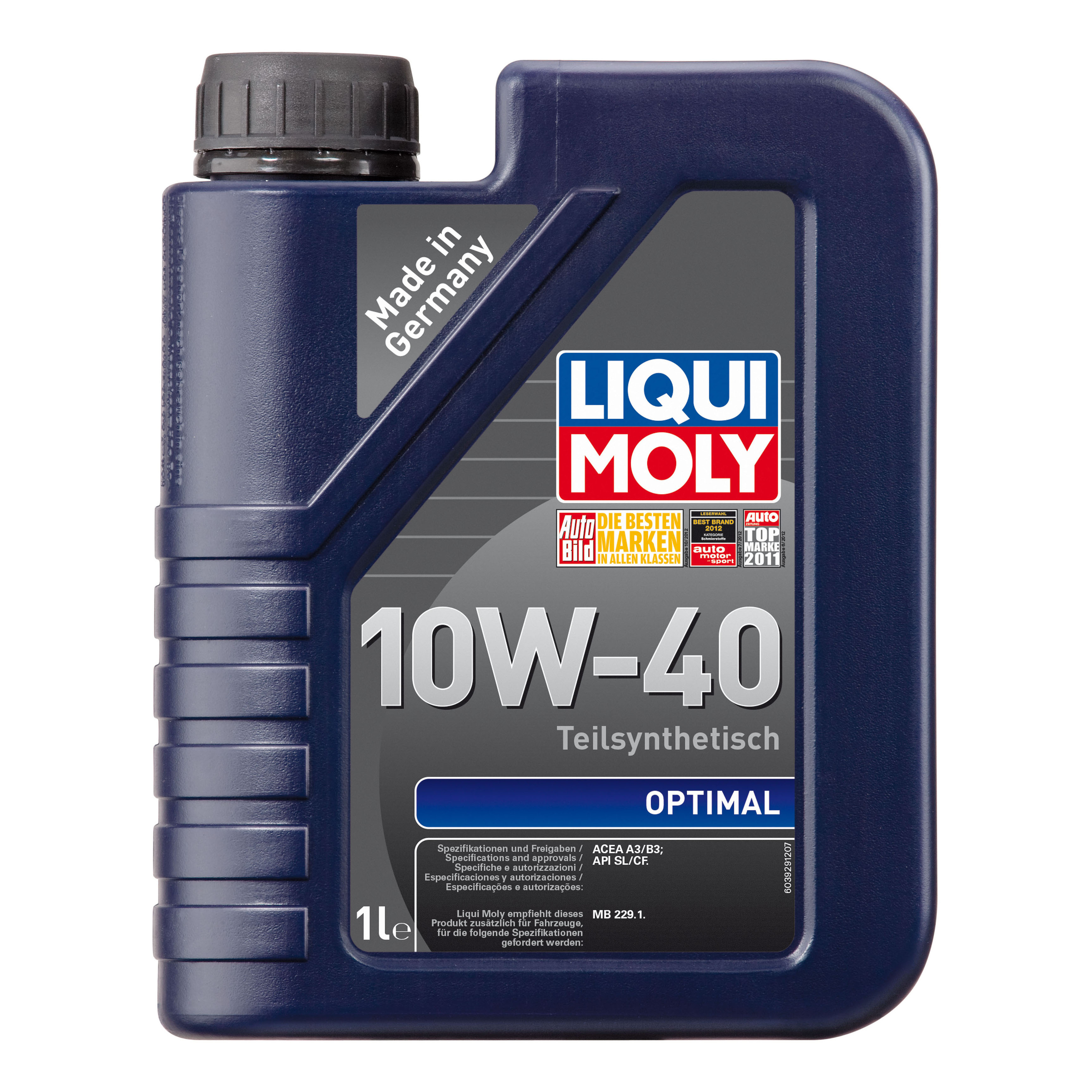 фото Моторное масло liqui moly optimal sae 10w-40 (1л)