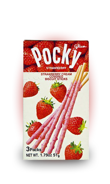 Соломка Pocky Strawberry со вкусом клубники 41 грамм (Корея) Упаковка 40 шт