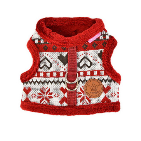 

Шлейка-жилет для собак Pinkaholic Joy L, полиэстер, красный, утеплённая, Joy