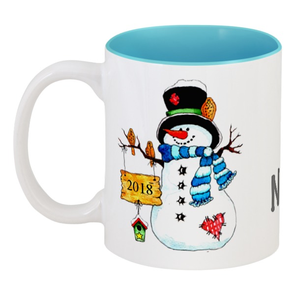 

Кружка Printio цветная внутри Happy new year 2018