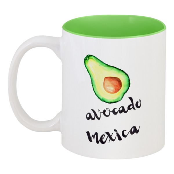 

Кружка Printio цветная внутри Avocado mexica