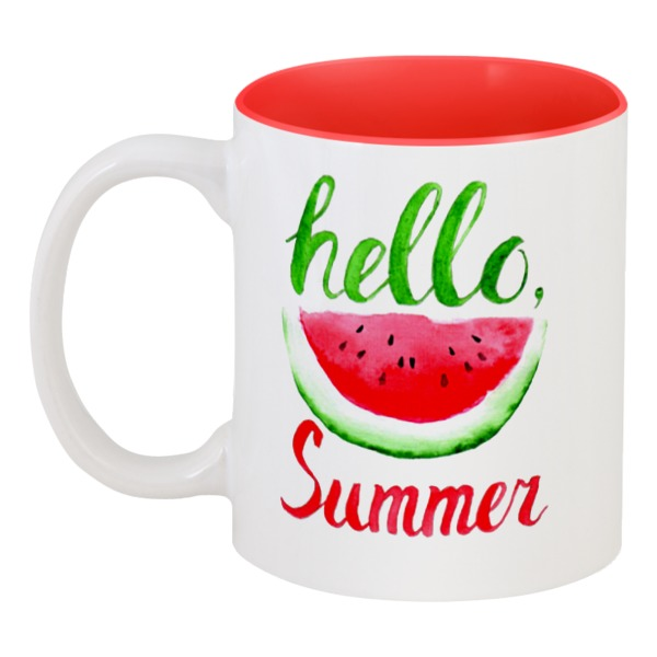 

Кружка Printio цветная внутри Hello summer