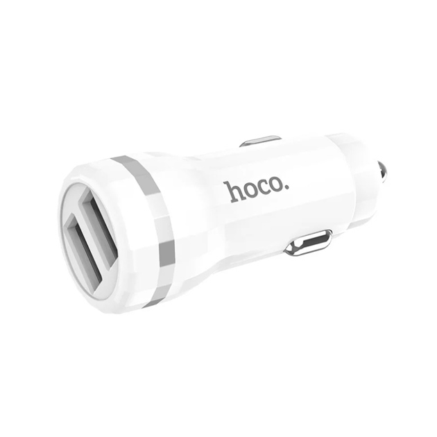 Автомобильный адаптер питания Hoco Z27A White QuickCharge 3.0 зарядка 3A USB-порт, белый 100026734286