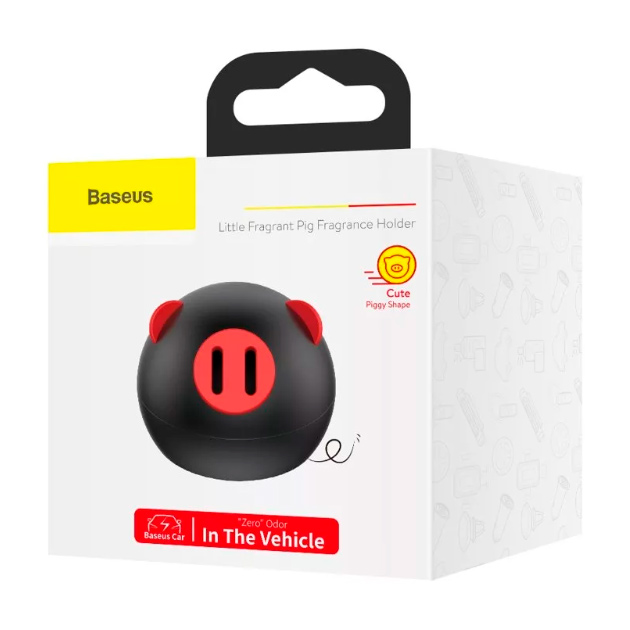 

Ароматизатор Baseus Little Fragrant Pig Fragrance Holder Black