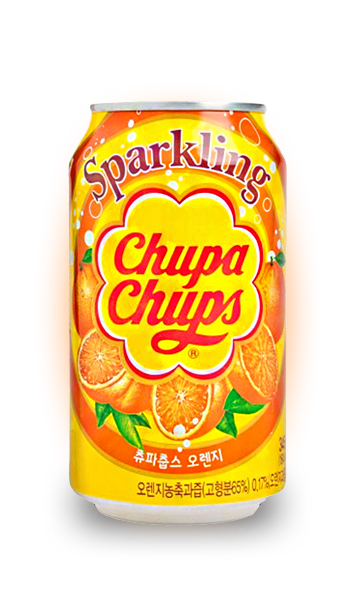 Напиток Chupa Chups Sparkling Orange 0.345л Упаковка 24 шт