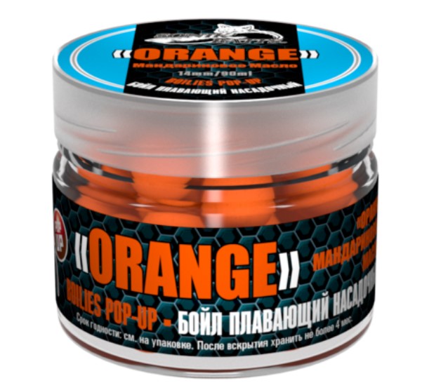 фото Бойл sonik baits orange-tangerine oil fluo pop-ups 90 мл, цитрусовый