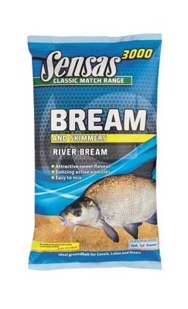Прикормка Sensas 3000 River Bream 1000 г, натуральный
