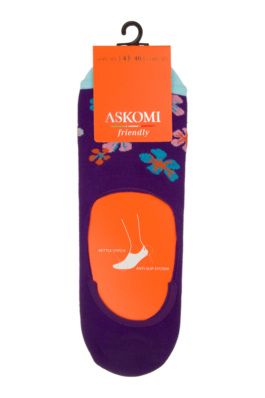 

Следки женские ASKOMI AF-I1040 фиолетовые 25, Фиолетовый, AF-I1040