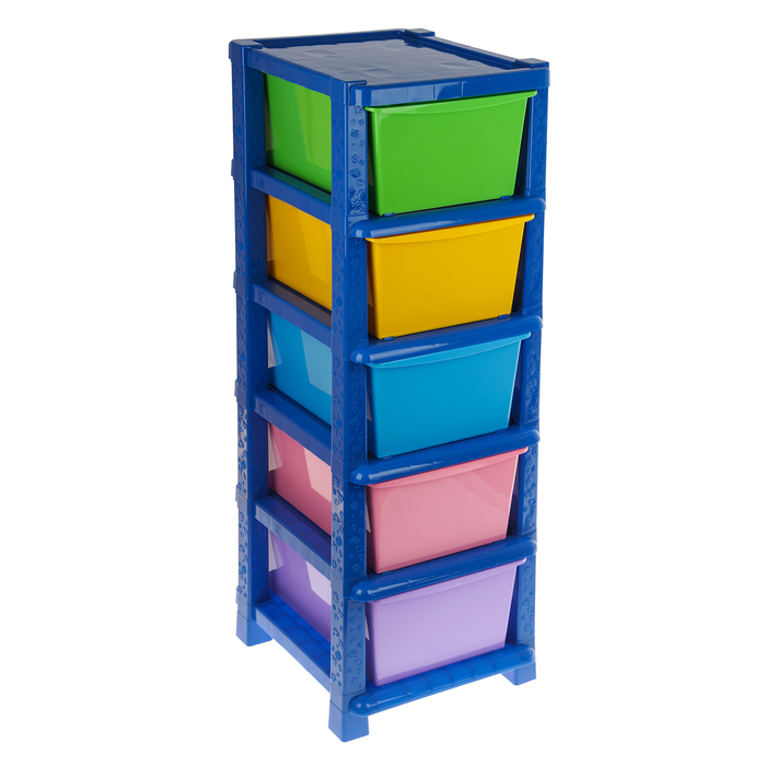 фото Система модульного хранения соломон №17, 5 секций, цвет синий