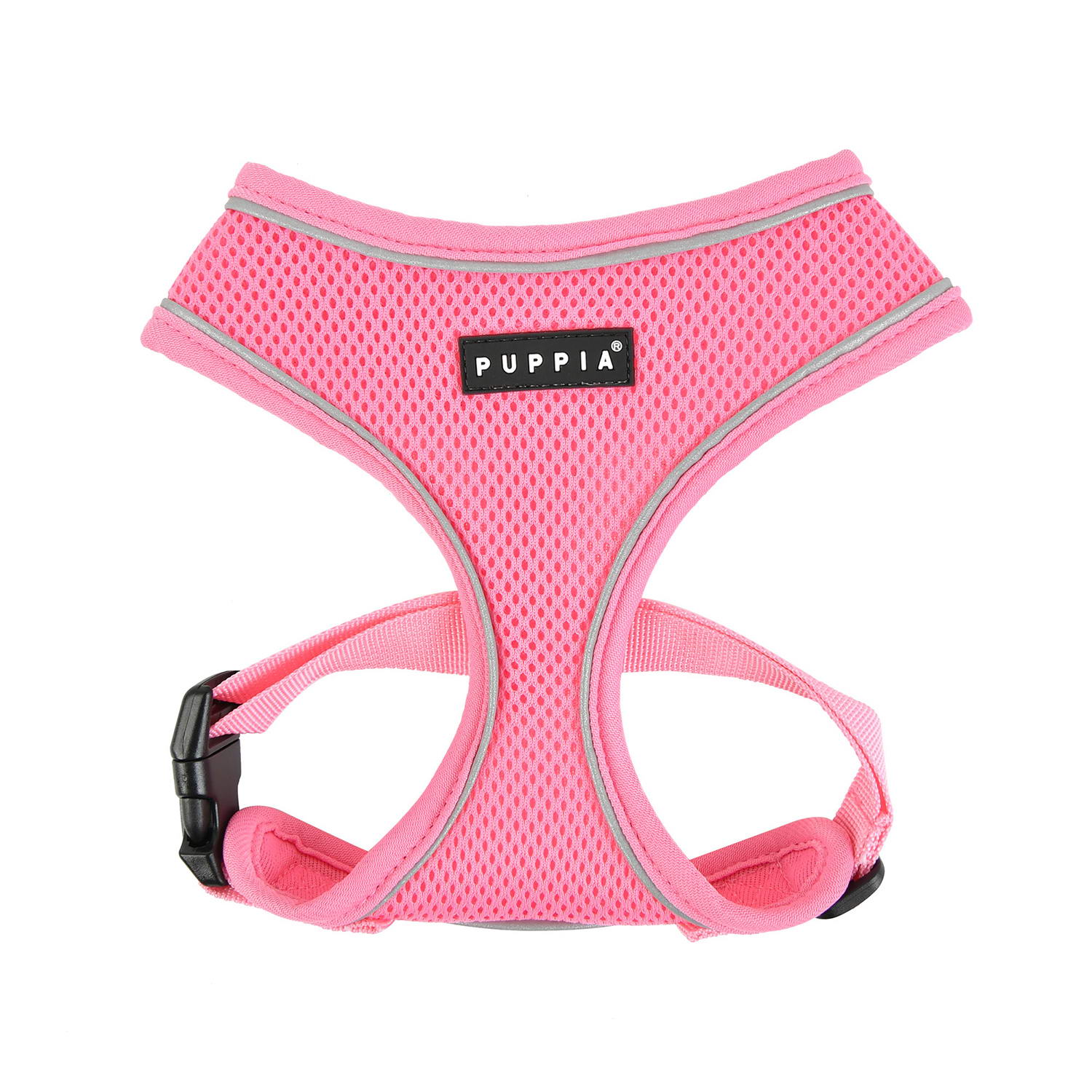 

Шлейка для собак Puppia M, светоотражающая Soft полиэстер, розовый, Soft