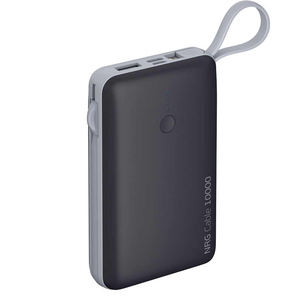 фото Внешний аккумулятор deppa nrg cable 4в1 10000mah, grey (33561)