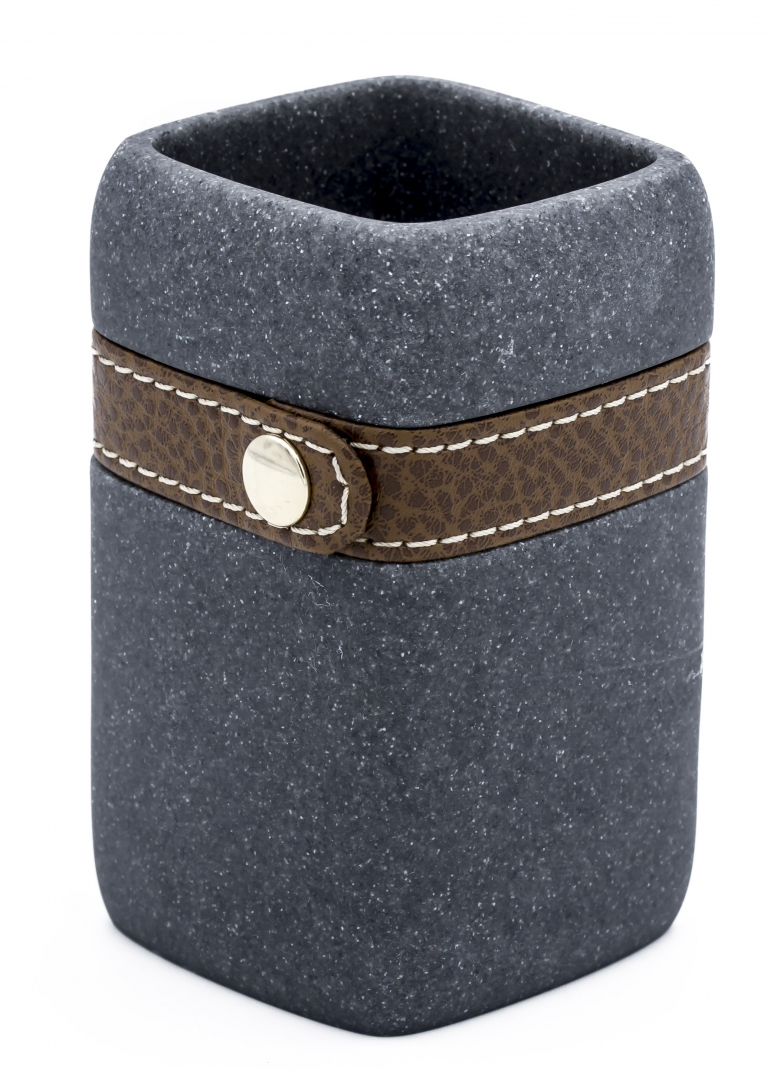 

Стакан для зубных щеток Superior серый