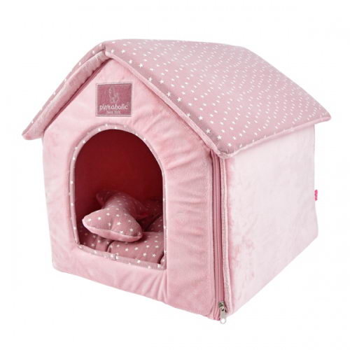 

Домик для собак Pinkaholic Luna House, розовый, 48х38х40 см, Luna House