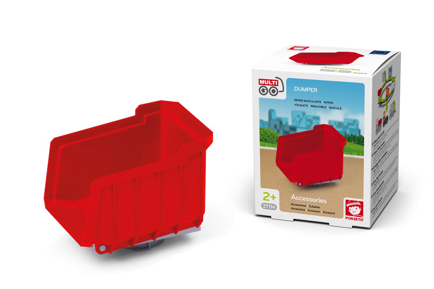 Сменный кузов для самосвала EFKO красный