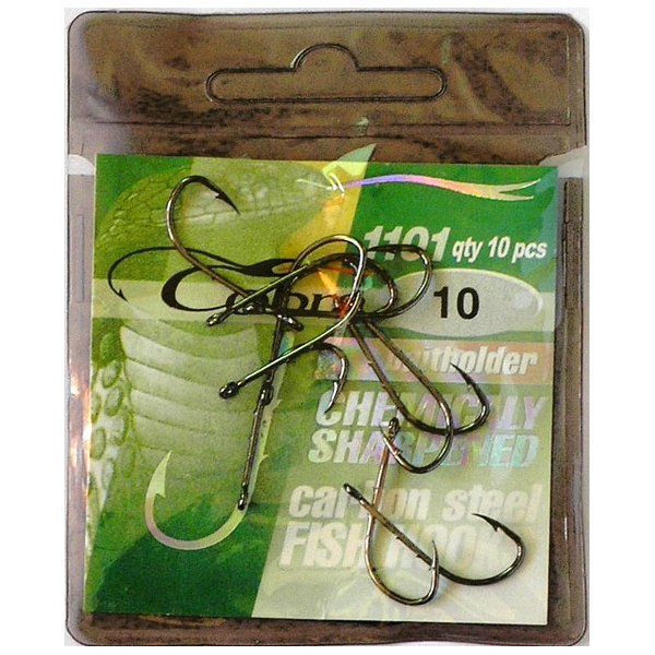 Рыболовные крючки Cobra Cobra-1101 №10 №1, 10 шт.