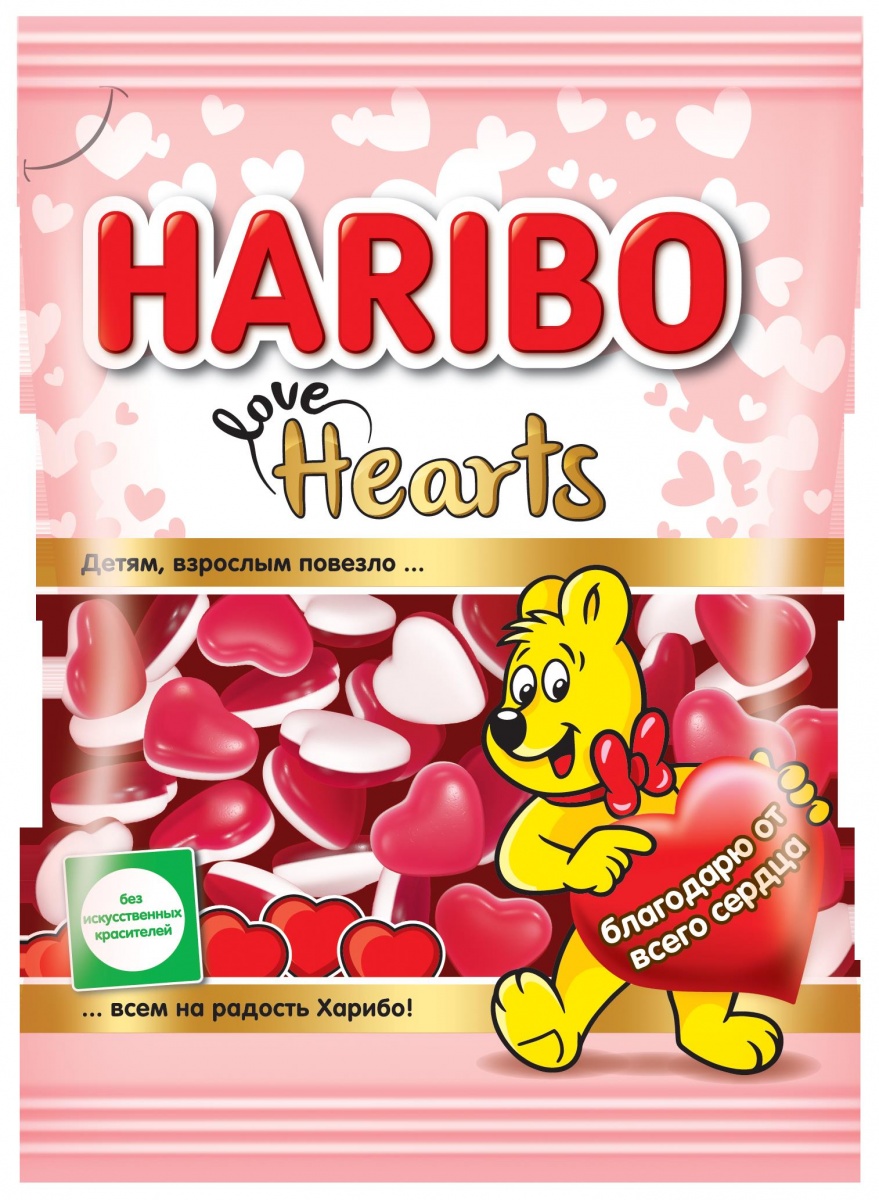 фото Жевательный мармелад haribo сердечки 100 г