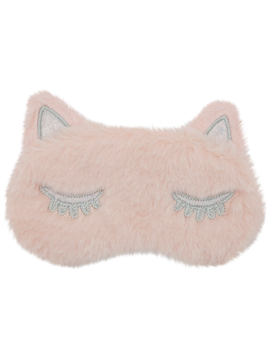фото Маска для сна плюшевая кошечка warm dreams розовая mihi-mihi