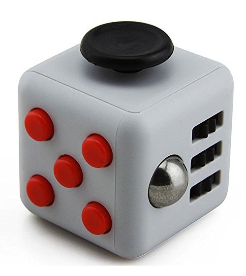 фото Игрушка-антистресс fidget cube серо-красный