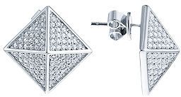 

Серьги-пусеты из серебра Джей Ви SS-B0634E, фианит, SS-B0634E
