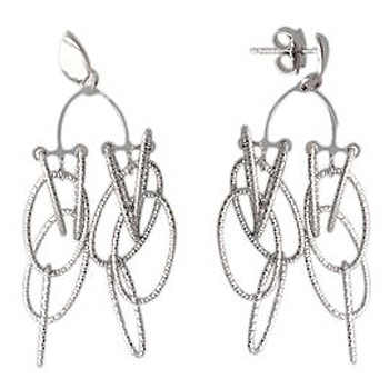 

Серьги женские из серебра Эстет П4С751123, без вставки, П4С751123