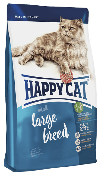 фото Сухой корм для крупных кошек happy cat supreme fit&well adult large breed xl, птица, 4кг