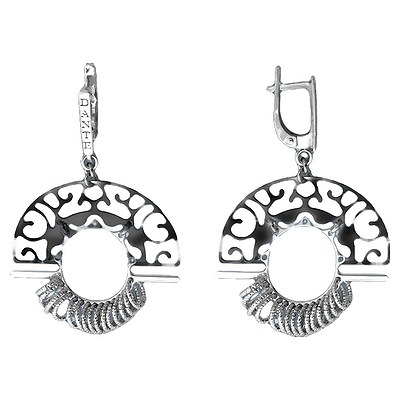 

Серьги женские из серебра Эстет П4С051610, без вставки, П4С051610