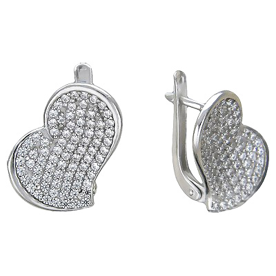 

Серьги женские из серебра Красносельский Ювелирпром Д6С1512125Л, фианит, Д6С1512125Л