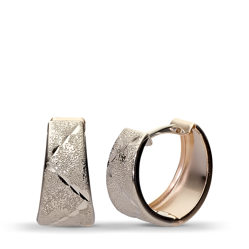 

Серьги конго из комбинированного золота Эстет 01С760425, 01С760425