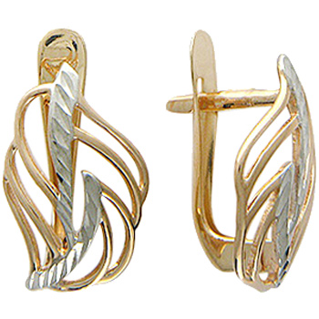 

Серьги женские из золота Эстет 01С714742, без вставки, 01С714742