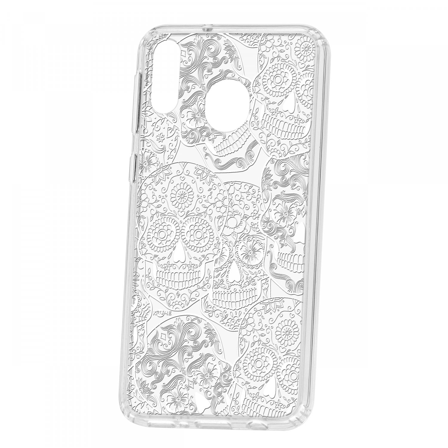 фото Чехол kruche samsung galaxy m20 print skull white кruче