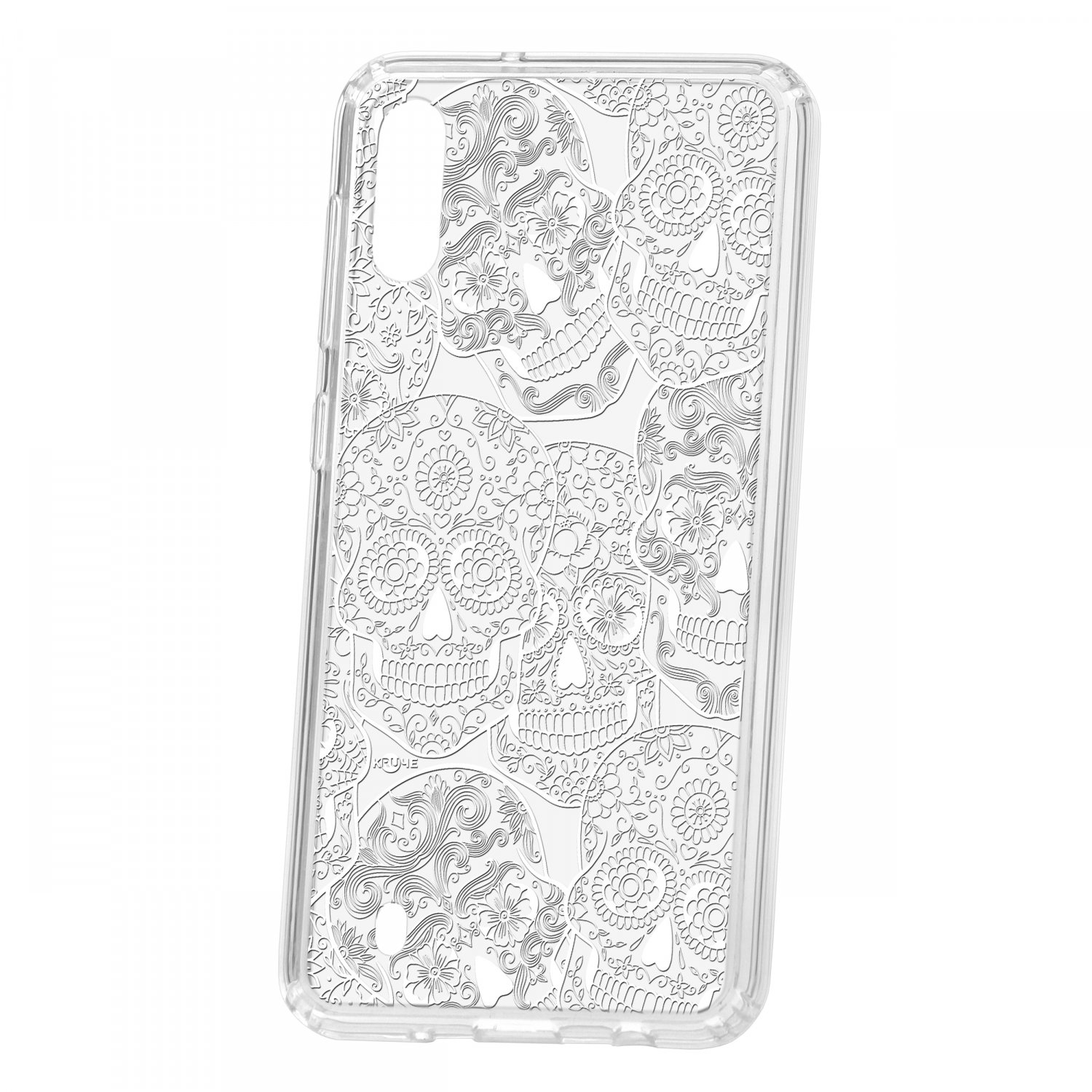 фото Чехол kruche samsung galaxy m10 print skull white кruче