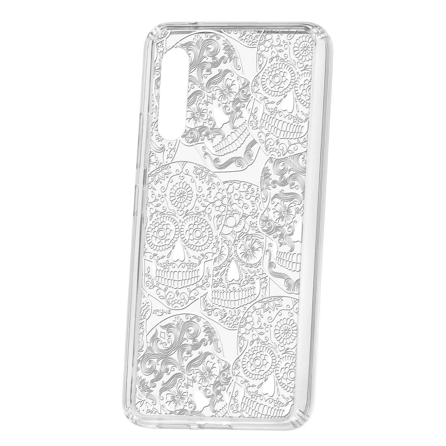 фото Чехол kruche samsung galaxy a90 5g print skull white кruче