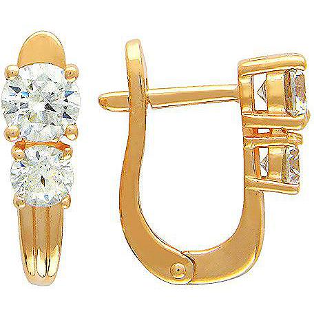 

Серьги женские из золота Эстет 01С114541, фианит, 01С114541